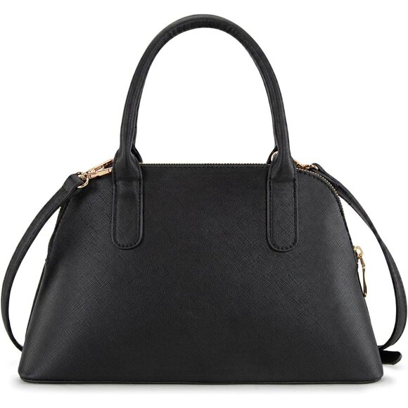 ⚡ Women's Black Shoulder Strap Belted Top Handle Designer Crossbody Satchel Bag - Picture 5 of 8